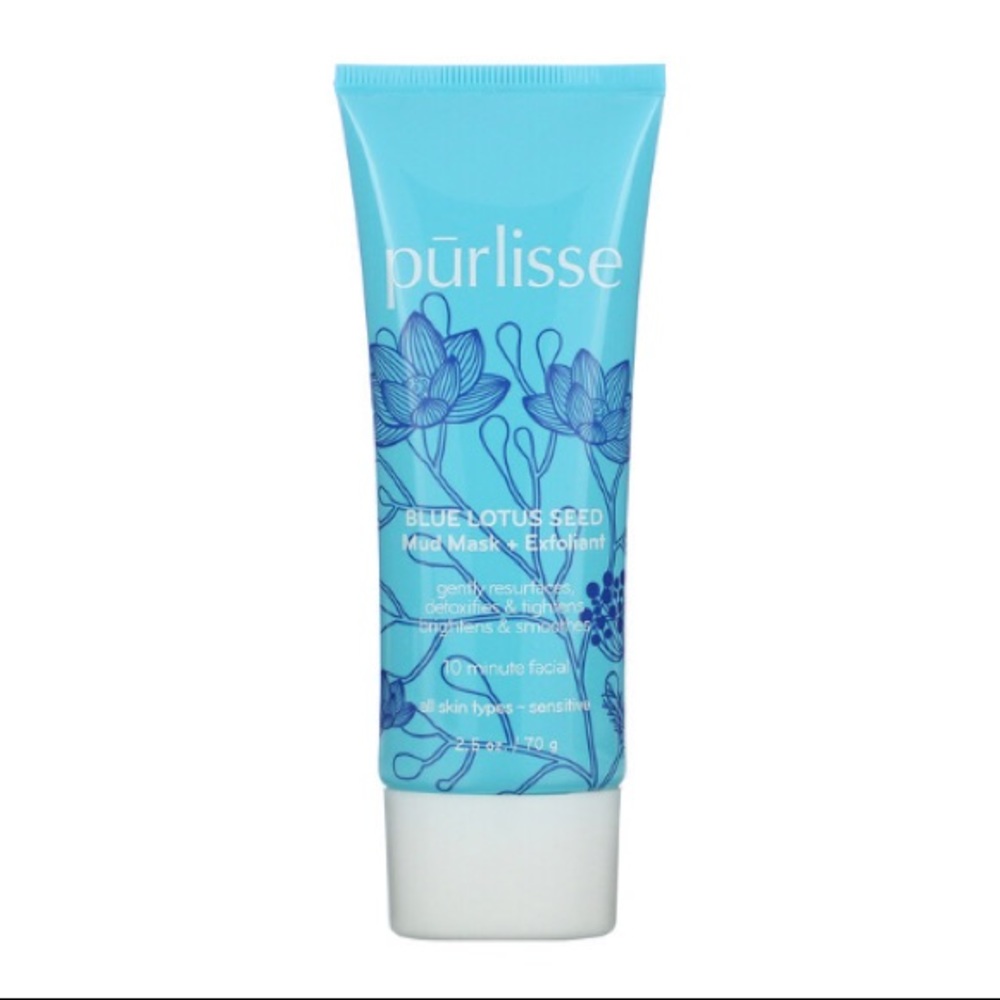 New Purlisse Blue Lotus Seed Mud Mask + Exfoliant